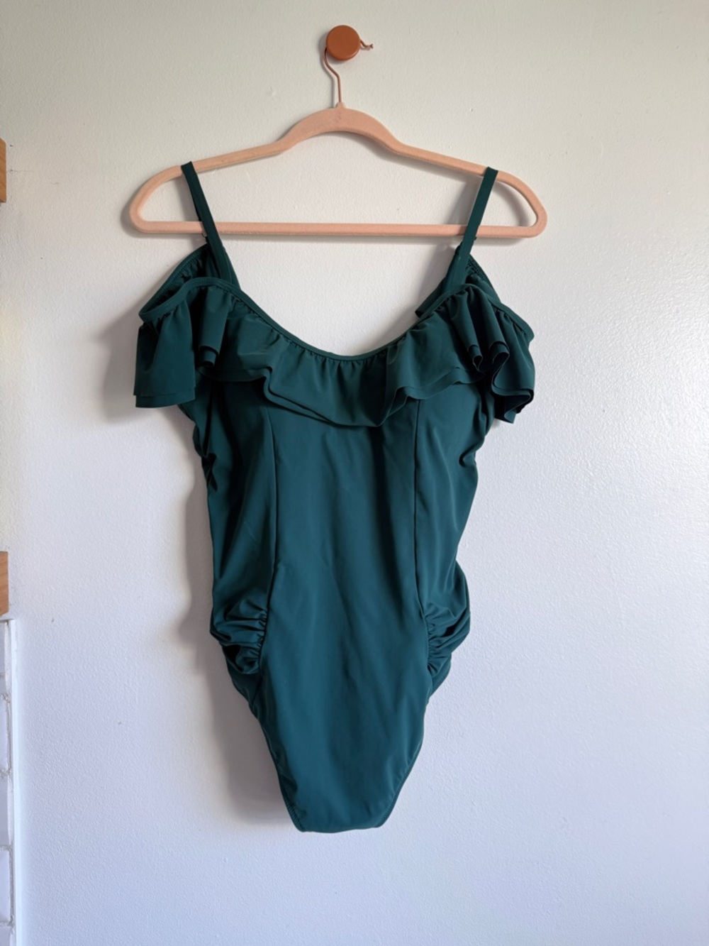 Emerald Green Ruffle One-Piece Swimsuit